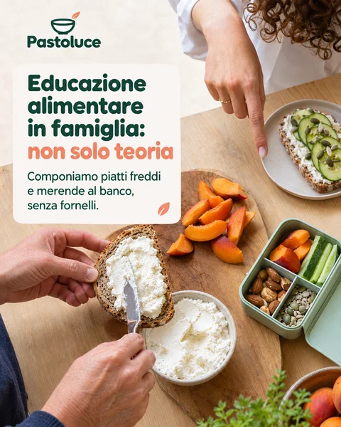 Pastoluce, studio di nutrizione: Educazione alimentare in famiglia: non solo teoria